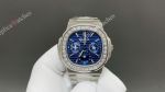 Patek Philippe Nautilus Swiss Cal.240 Movement Diamond Bezel Black/Blue/White Face Watch 40mm